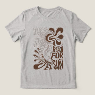 Camiseta Triblenda Reach For The Sun: Psychedelic T-Shirt Design with