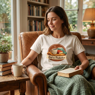 Camiseta Triblenda Readers & Self-Care - Rest is Productive