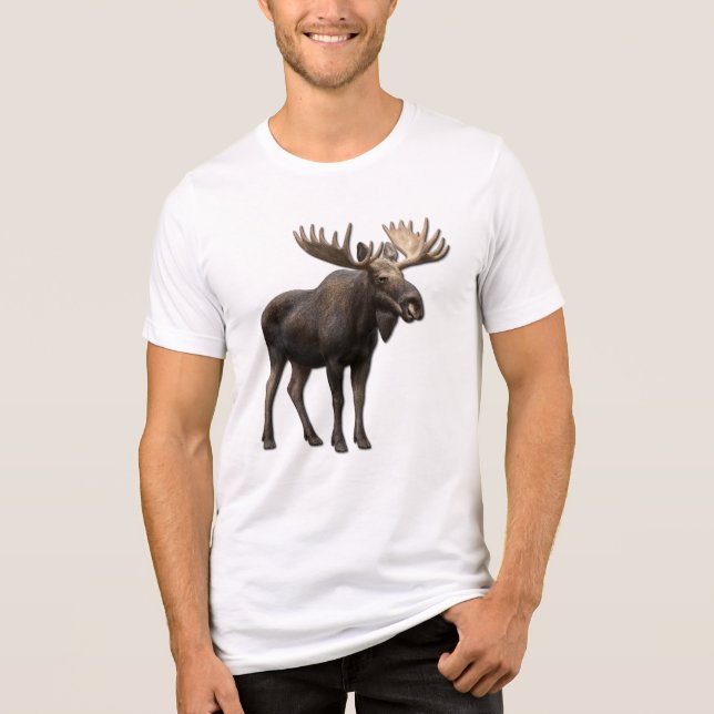 CAMISETA TRIBLENDA REALISTIC MOOSE DESIGN. SAMER BRASIL (Anverso)