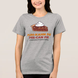 Camiseta Triblenda Rebanada de pastel de pacana con crema batida