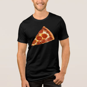 Camiseta Triblenda rebanada de pizza de pepperoni clásica de Slippery