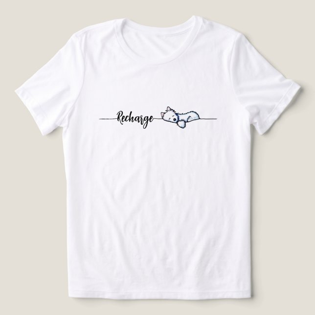 Camiseta Triblenda Recargar Westie (Diseño delantero )