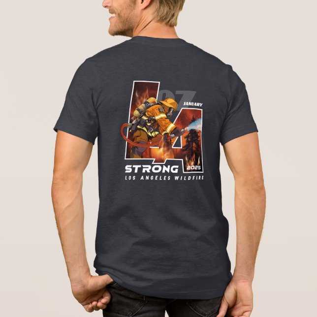 Camiseta Triblenda Recen por Los Ángeles | Hombre (Reverso )