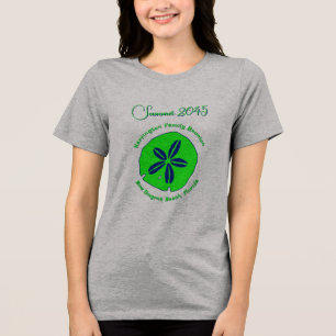 Camiseta Triblenda Recuerdo de Dólar de Arena Reunión Familiar
