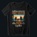 Camiseta Triblenda Recuerdos Familiares Vacaciones 2026 Juntos Camise<br><div class="desc">Crea momentos inolvidables con este diseño de camiseta Making Memories Family Vacation 2026 Together. Con un hermoso paisaje de puesta de sol y la silueta de una familia, este diseño captura perfectamente el espíritu de unión, viaje y aventuras compartidas. Ideal para vacaciones familiares, viajes de verano, vacaciones de camping, viajes...</div>