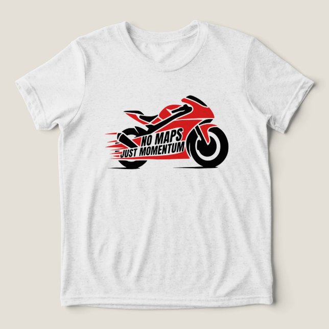 Camiseta Triblenda Red Black Sport Motorcycle  (Diseño delantero )