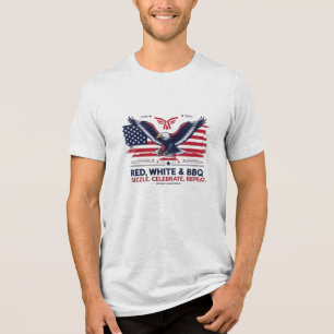 Camiseta Triblenda Red, blanco y barbacoa - Mezcla triple de águila p