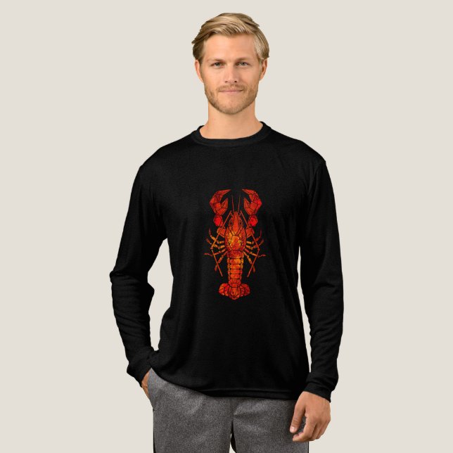 Camiseta Triblenda Red polygonal lobster (Anverso Completo)