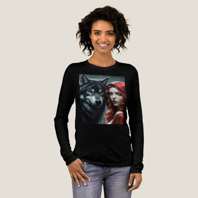 Camiseta Triblenda Red riding hood an his wolf  (Anverso Completo)
