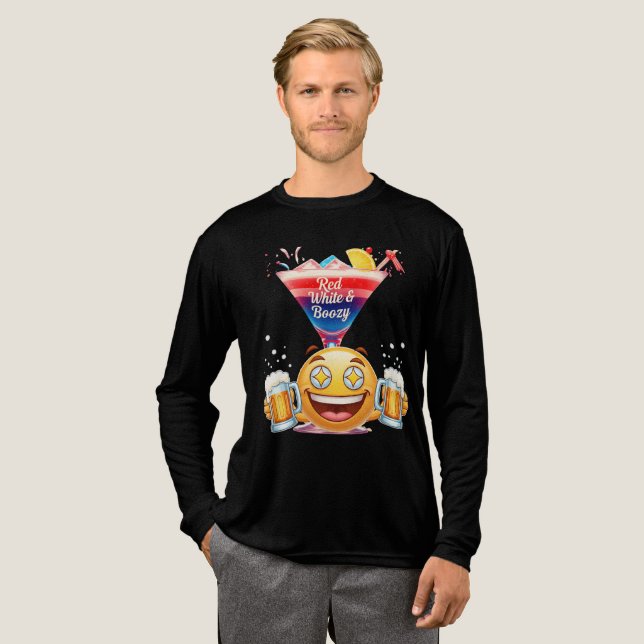 Camiseta Triblenda Red White & Boozy: The Ultimate Fourth of July (Anverso Completo)