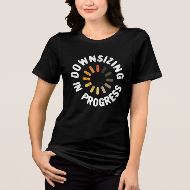 Camiseta Triblenda Reducción de la pérdida de peso en curso Cumpleaño (Anverso)