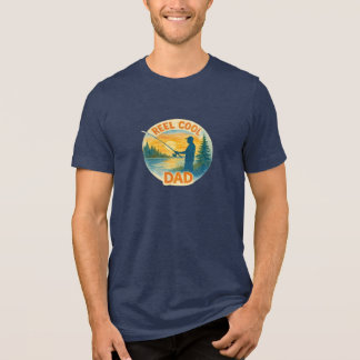 Camiseta Triblenda Reel cool papá pescador caña y carrete divertido p