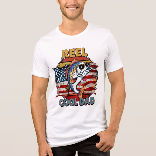 Camiseta Triblenda Reel Guay Dad - American Flag Edition T-Shirt (Anverso)