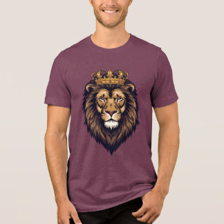 Camiseta Triblenda Regal Lion Crown Emblem