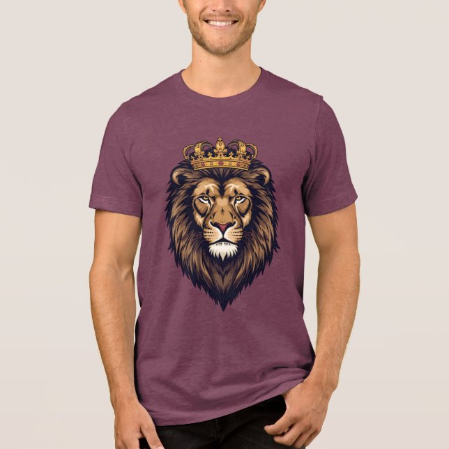 Camiseta Triblenda Regal Lion Crown Emblem (Anverso)
