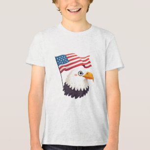 Camiseta Triblenda Regalo de águila de dibujos animados para niños – 