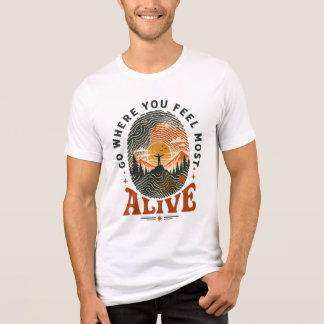 Camiseta Triblenda Regalo de aventura de senderismo donde te sientes 