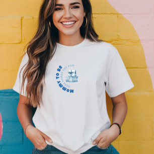 Camiseta Triblenda Regalo de baby shower de niño en acuarela azul y b