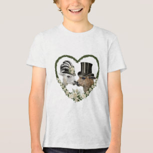 Camiseta Triblenda Regalo De Boda De Alpaca Lama Bride Y Groom _1