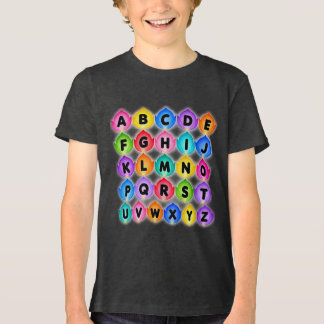 Camiseta Triblenda Regalo de cartel educativo de letras ABC para guar