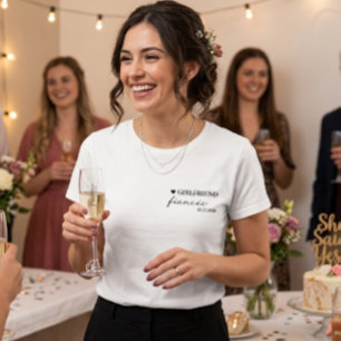 Camiseta Triblenda Regalo de compromiso de novia moderna a prometida