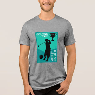 Camiseta Triblenda Regalo de cumpleaños para los golfistas editables