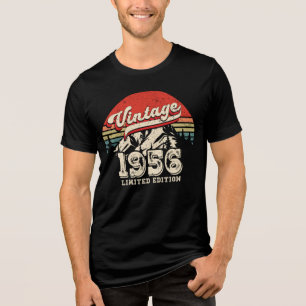 Camiseta Triblenda Regalo de Cumpleaños Vintage 1956 Retro 70 Cumplea