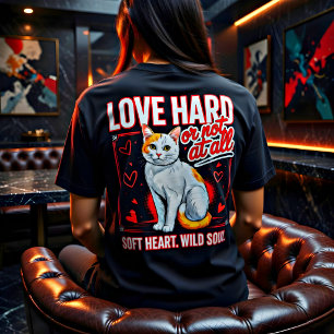 Camiseta Triblenda Regalo de gato amante de cita romántica