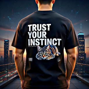 Camiseta Triblenda Regalo de Gato Amante de Confianza Motivacional