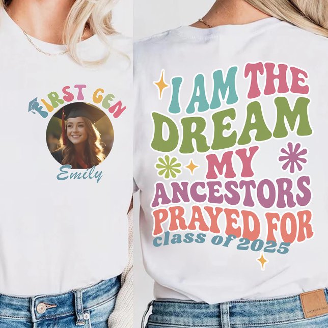 Camiseta Triblenda Regalo de Graduación Personalizada de la Primera G (Subido por el creador)