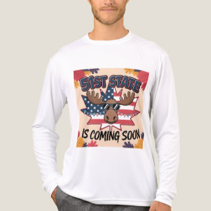 Camiseta Triblenda Regalo de humor de alce patriótico del estado 51