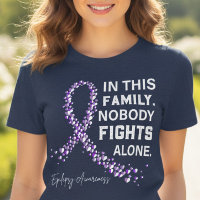 Regalo de lazo morado de conciencia sobre la epile