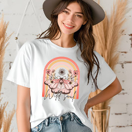 Camiseta Triblenda Regalo de Mariposa Arcoíris Boho Alma Salvaje