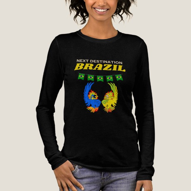 Camiseta Triblenda Regalo de Wanderlust de Brasil (Anverso)