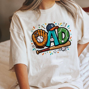 Camiseta Triblenda Regalo del Día del Padre de béisbol de papá