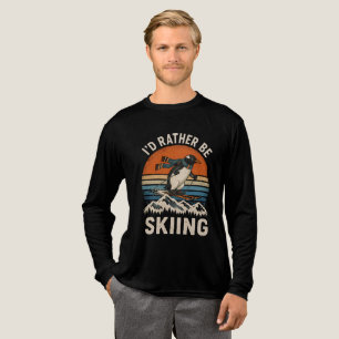 Camiseta Triblenda Regalo divertido de deportes de invierno de pingüi