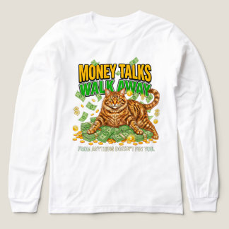 Camiseta Triblenda Regalo Divertido de Dinero para Amante de Gatos
