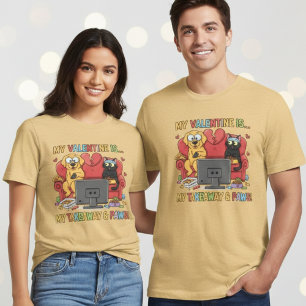 Camiseta Triblenda Regalo divertido de San Valentín para perros y gat