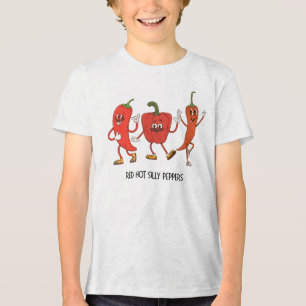Camiseta Triblenda Regalo divertido para niños 'Pimientos tontos pica