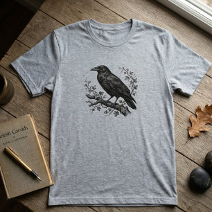 Camiseta Triblenda Regalo para amantes de la naturaleza Cuervo negro 