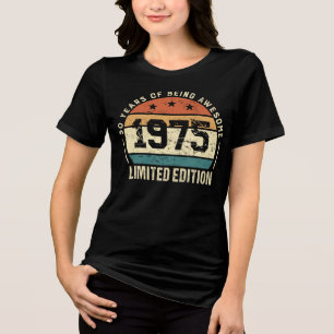 Camiseta Triblenda Regalo para cumpleaños número 50 con estilo retro 