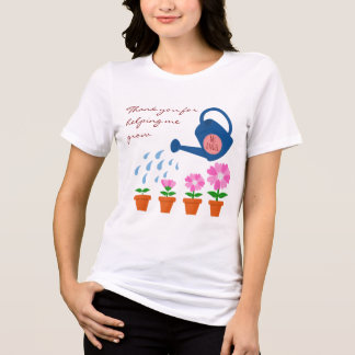 Camiseta Triblenda Regalo para maestro de planta de flor crecer con r