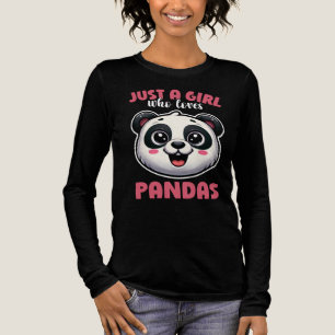 Camiseta Triblenda Regalo para una chica que ama a los pandas