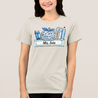 Camiseta Triblenda Regalo personalizado para maestros con diseño Blue