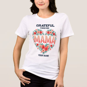 Camiseta Triblenda Regalo Personalizado para Mamá   Diseño de Nombre 
