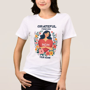Camiseta Triblenda Regalo Personalizado para Mamá Diseño de Nombre