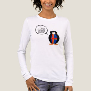 Camiseta Triblenda Regalo Personalizado Pingüino Fauna Bandera de Åla