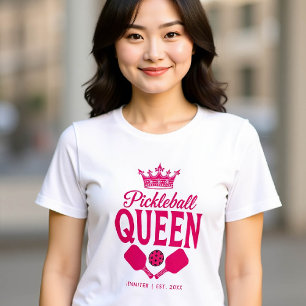 Camiseta Triblenda Regalo personalizado rosado divertido de la reina 