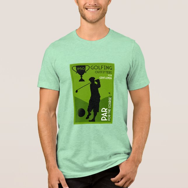 Camiseta Triblenda Regalo único de golf de época (Anverso)