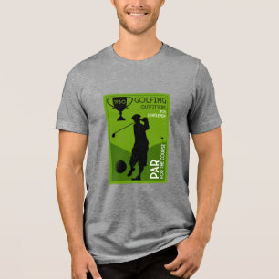 Camiseta Triblenda Regalo único de golf de época